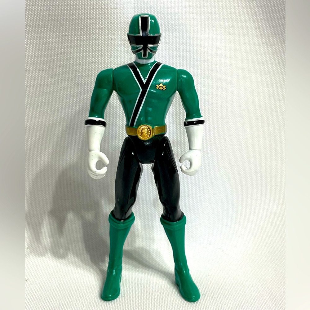 Bandai MMPR Power Rangers Samurai Green Ranger 4.25" Action Figure guc
